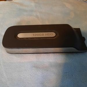 XBOX 360 120GB hard drive with A/V and power cables.